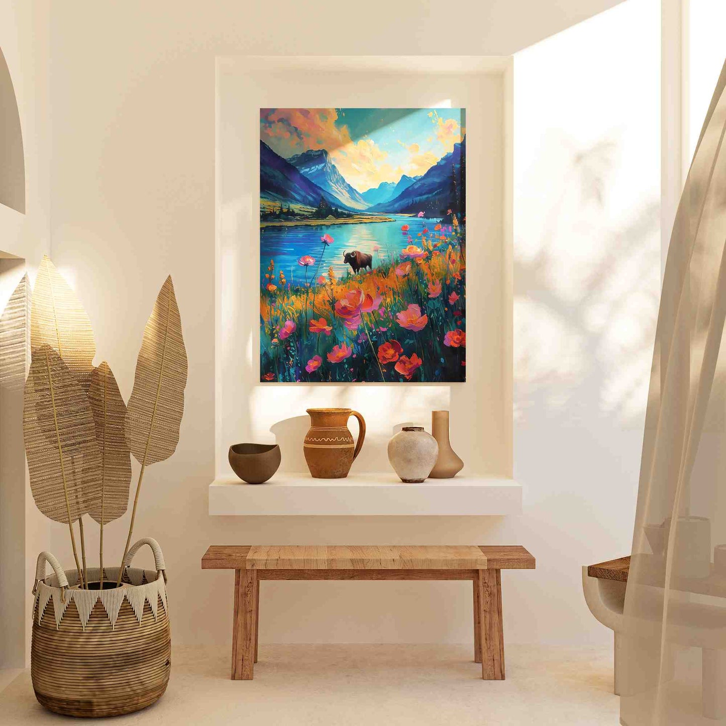 Bull Prairie - Bull Canvas Print