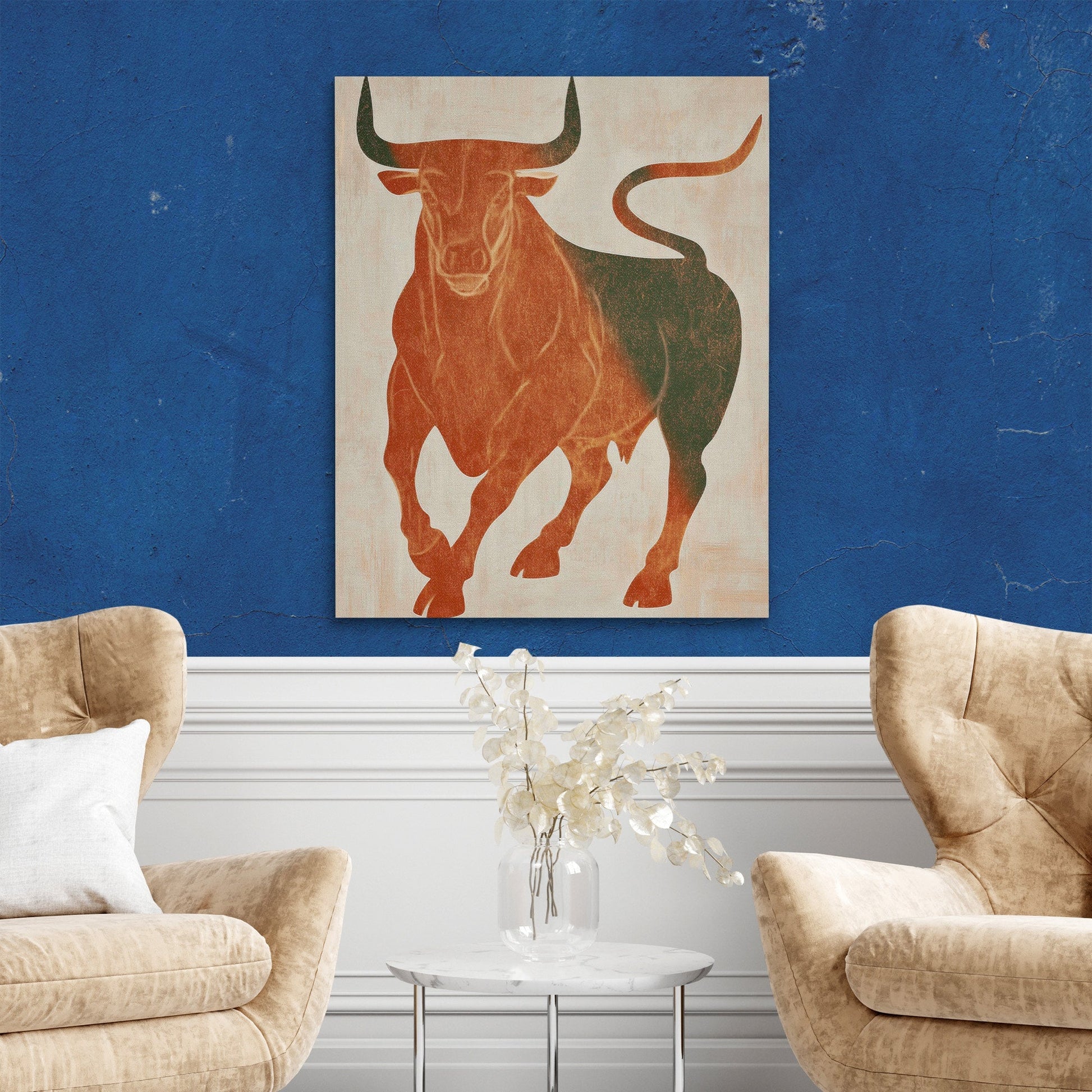 Bull Rust Thunder - Luxury Wall Art