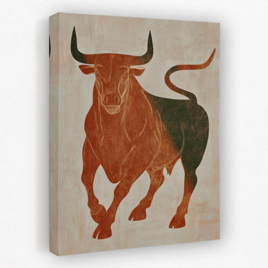 Bull Rust Thunder - Luxury Wall Art