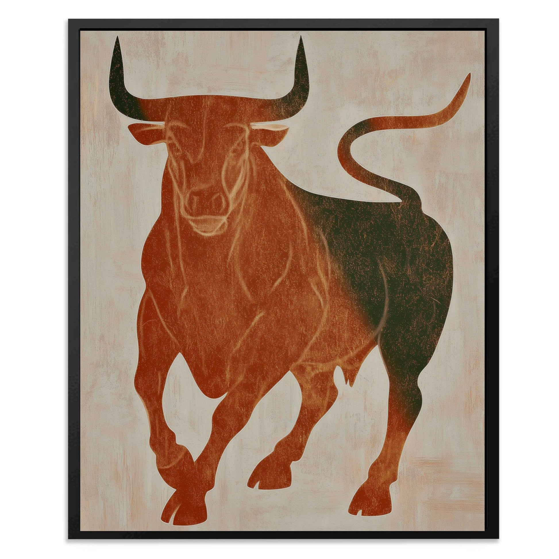 Bull Rust Thunder - Luxury Wall Art