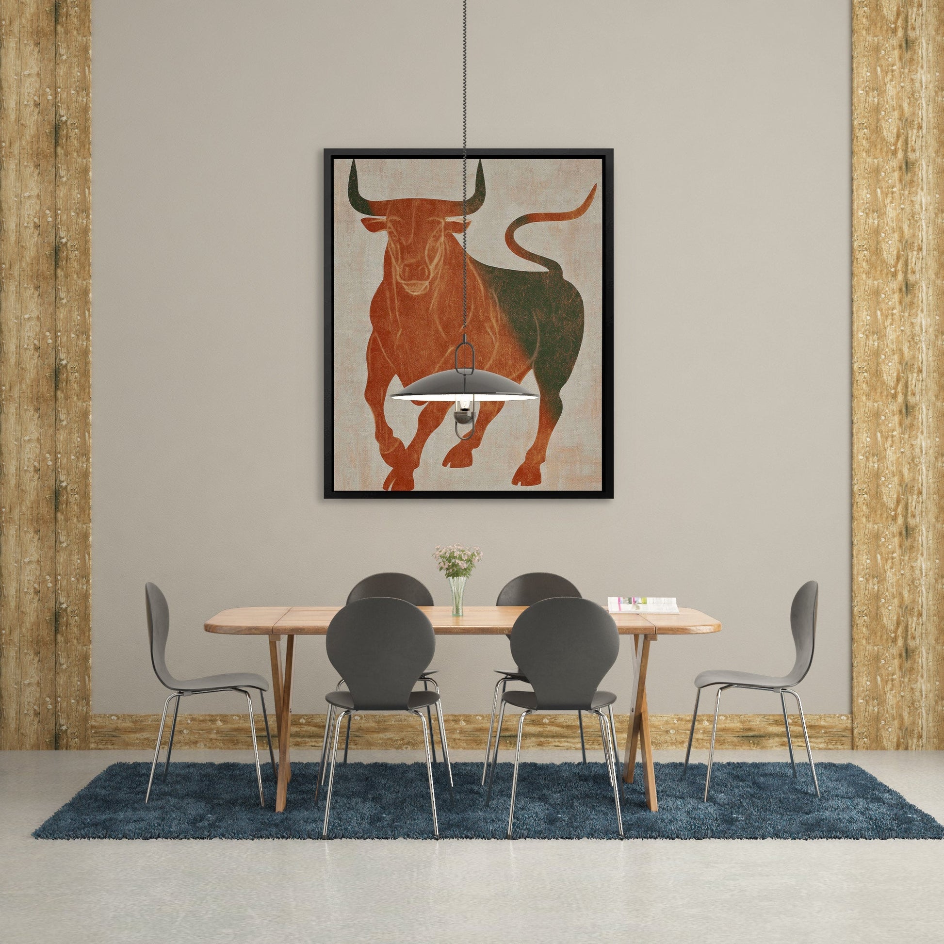 Bull Rust Thunder - Luxury Wall Art