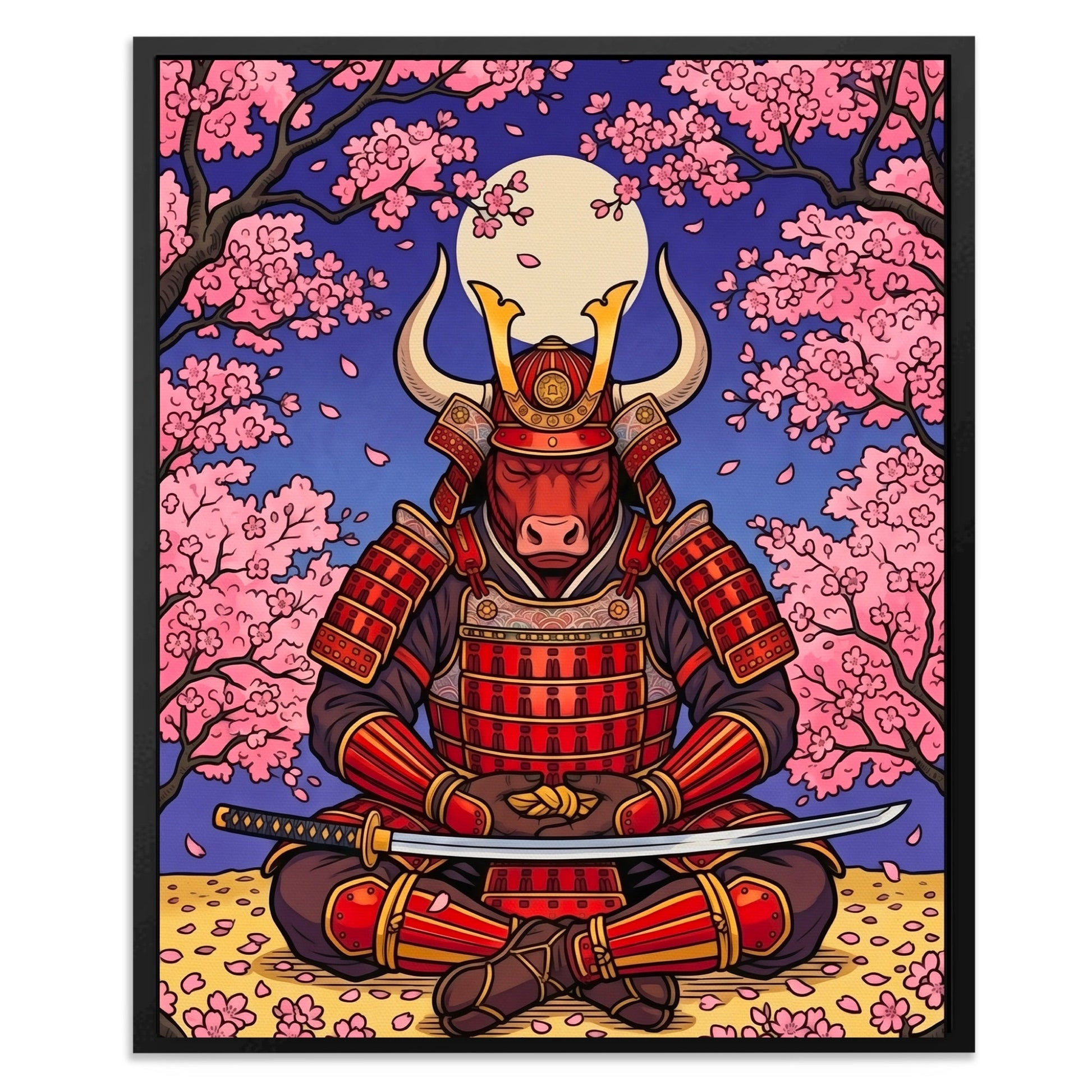 Bull Samurai Meditation