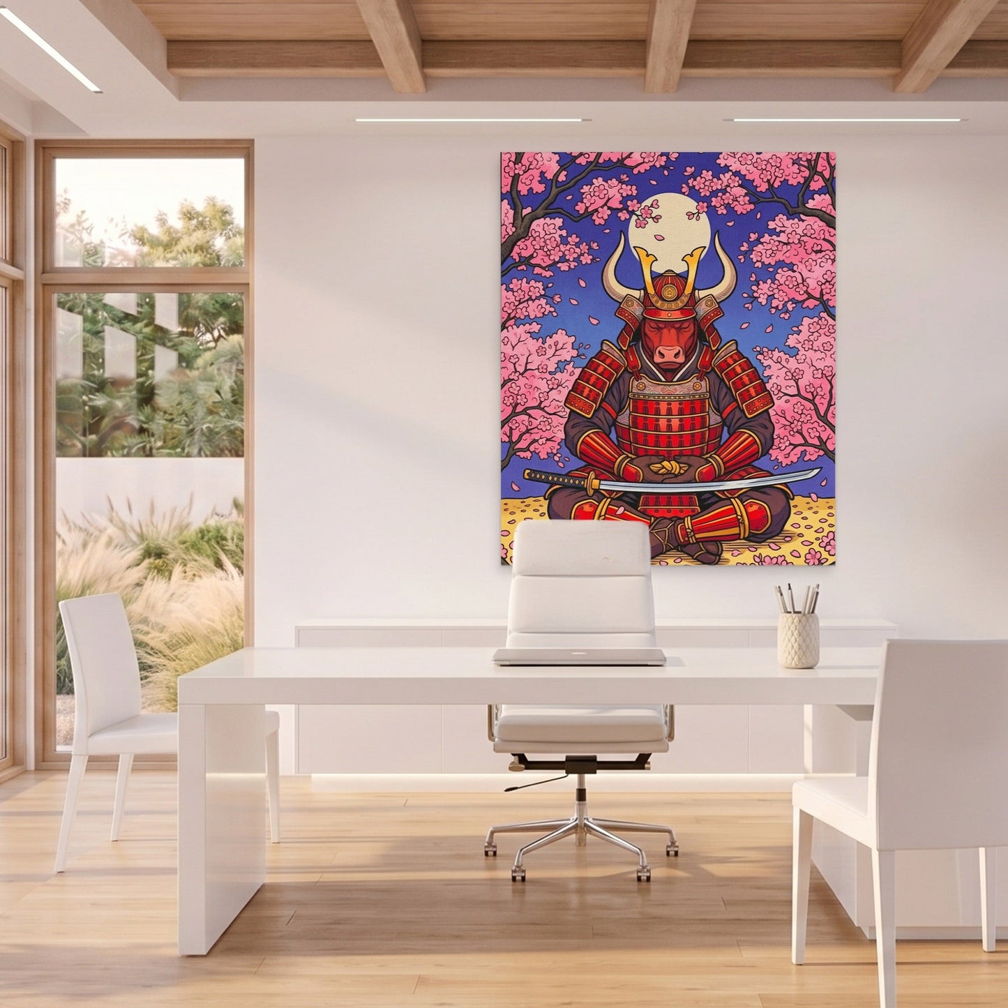 Bull Samurai Meditation