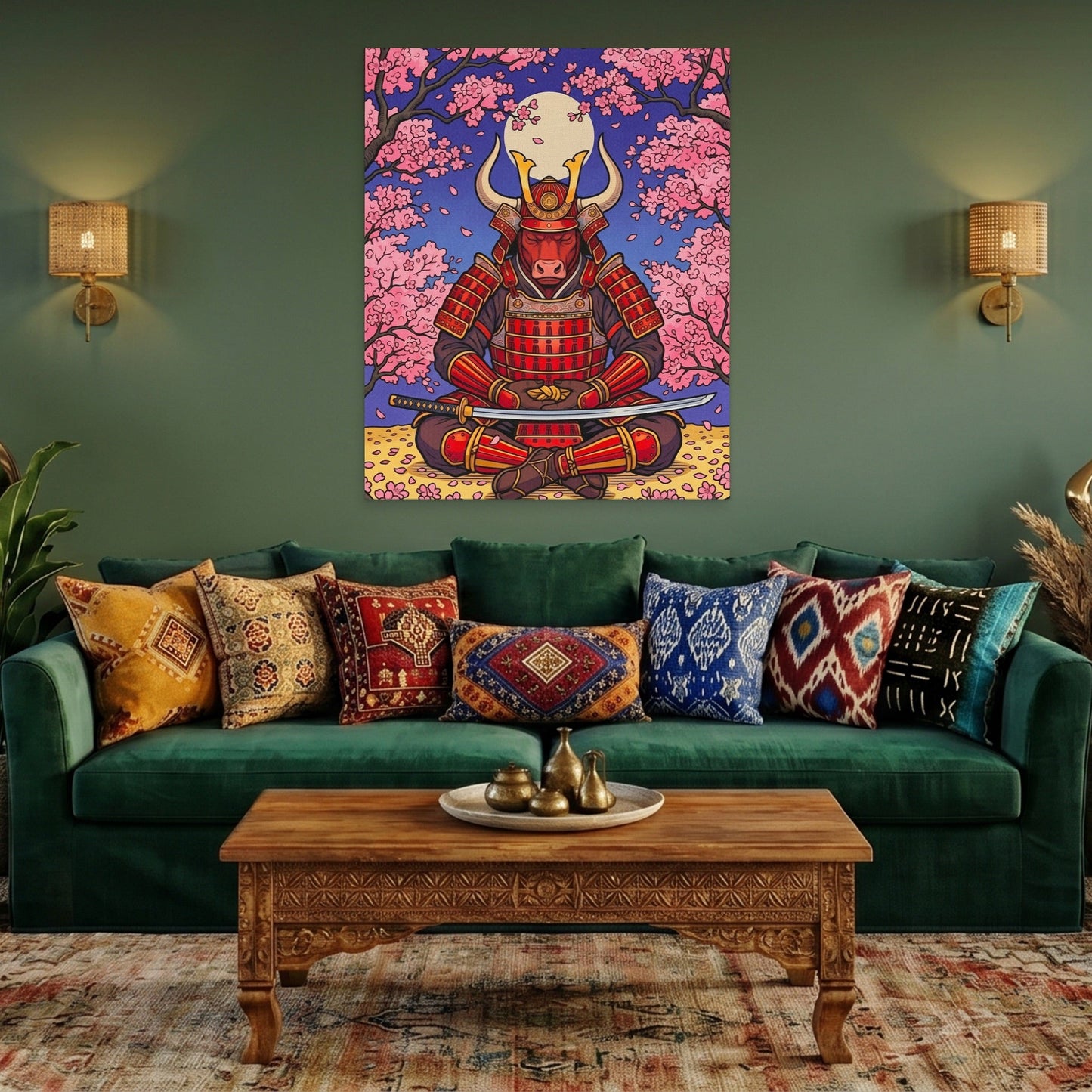Bull Samurai Meditation