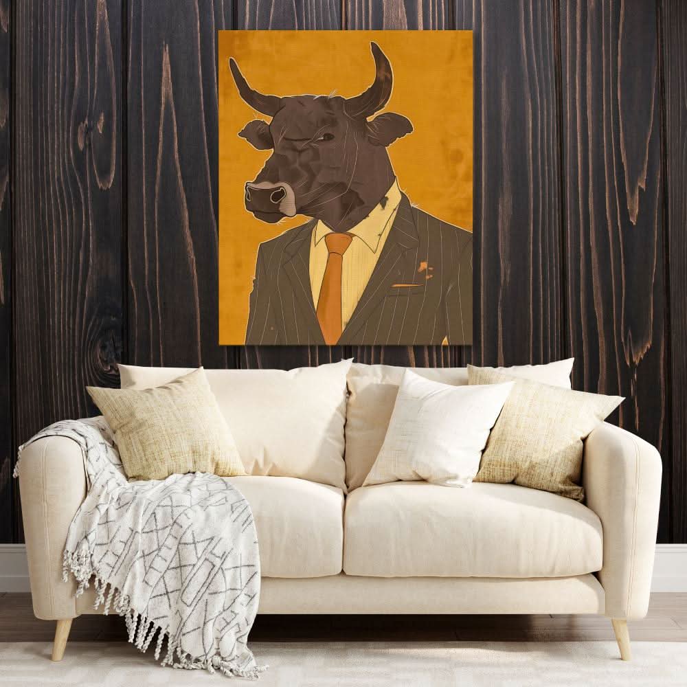 Bullish Behavior - Large Canvas Print