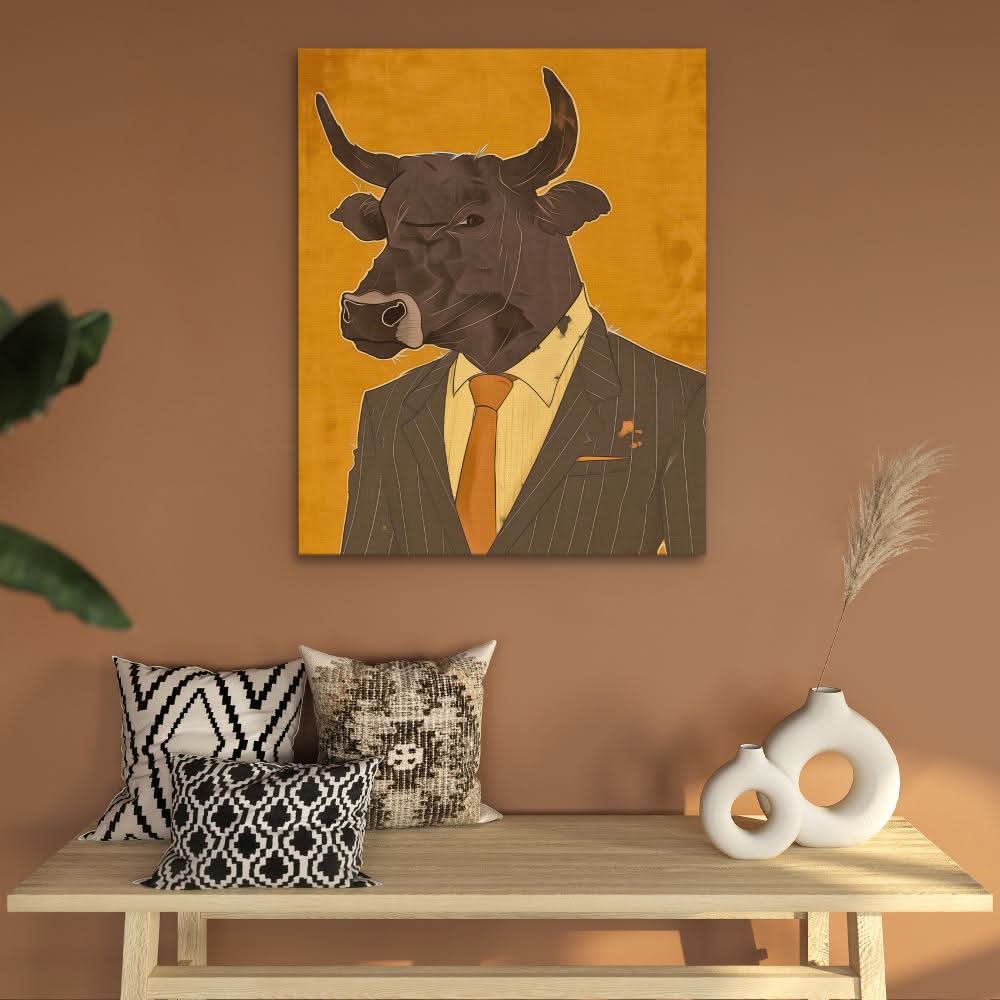 Bullish Behavior - Wall Art in Black Frame