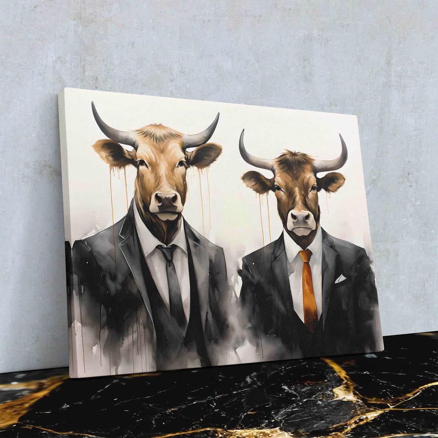 Bullish Opportunities - Brown Wall Art for Office