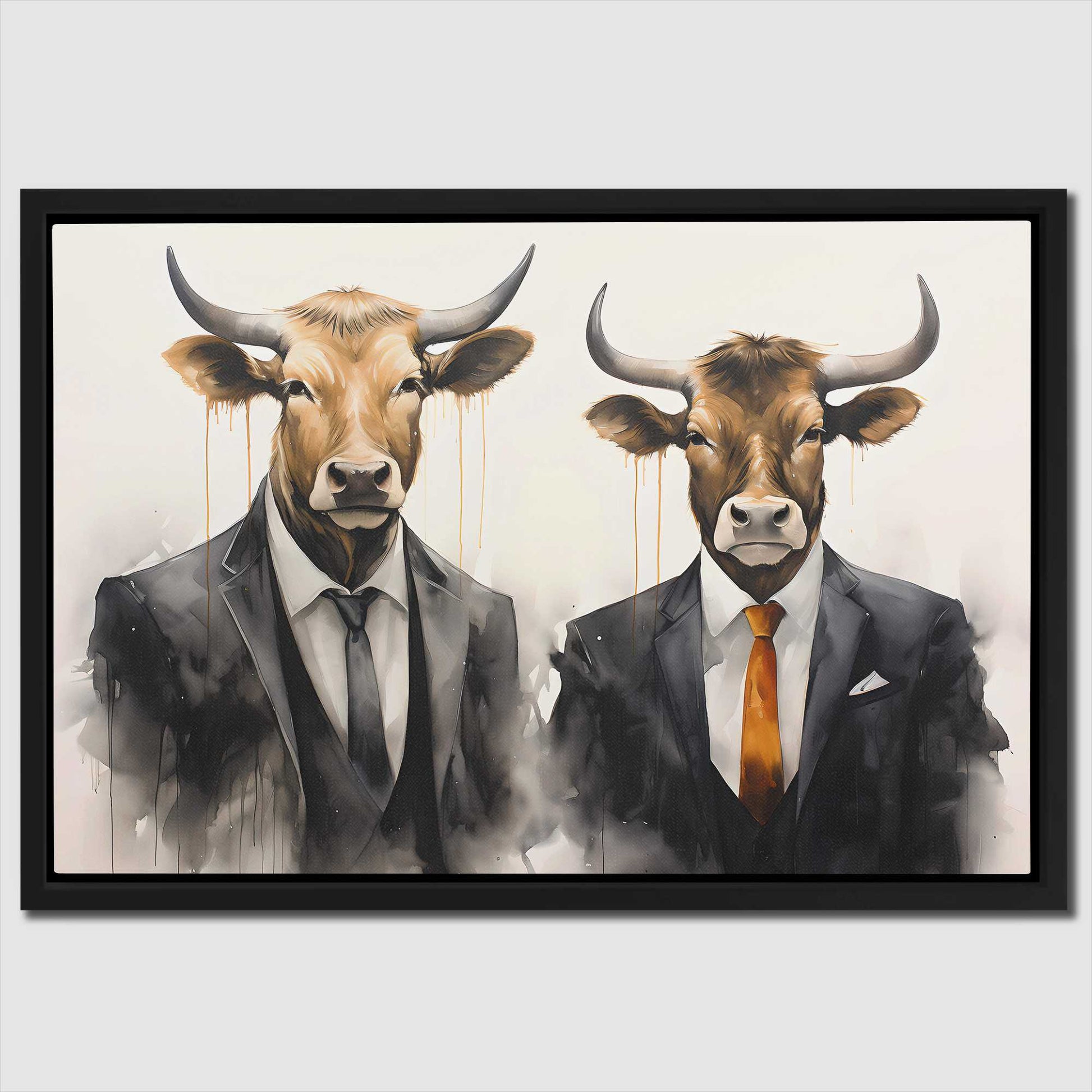 Bullish Opportunities - Entrepreneur Wall Art in Black Frame