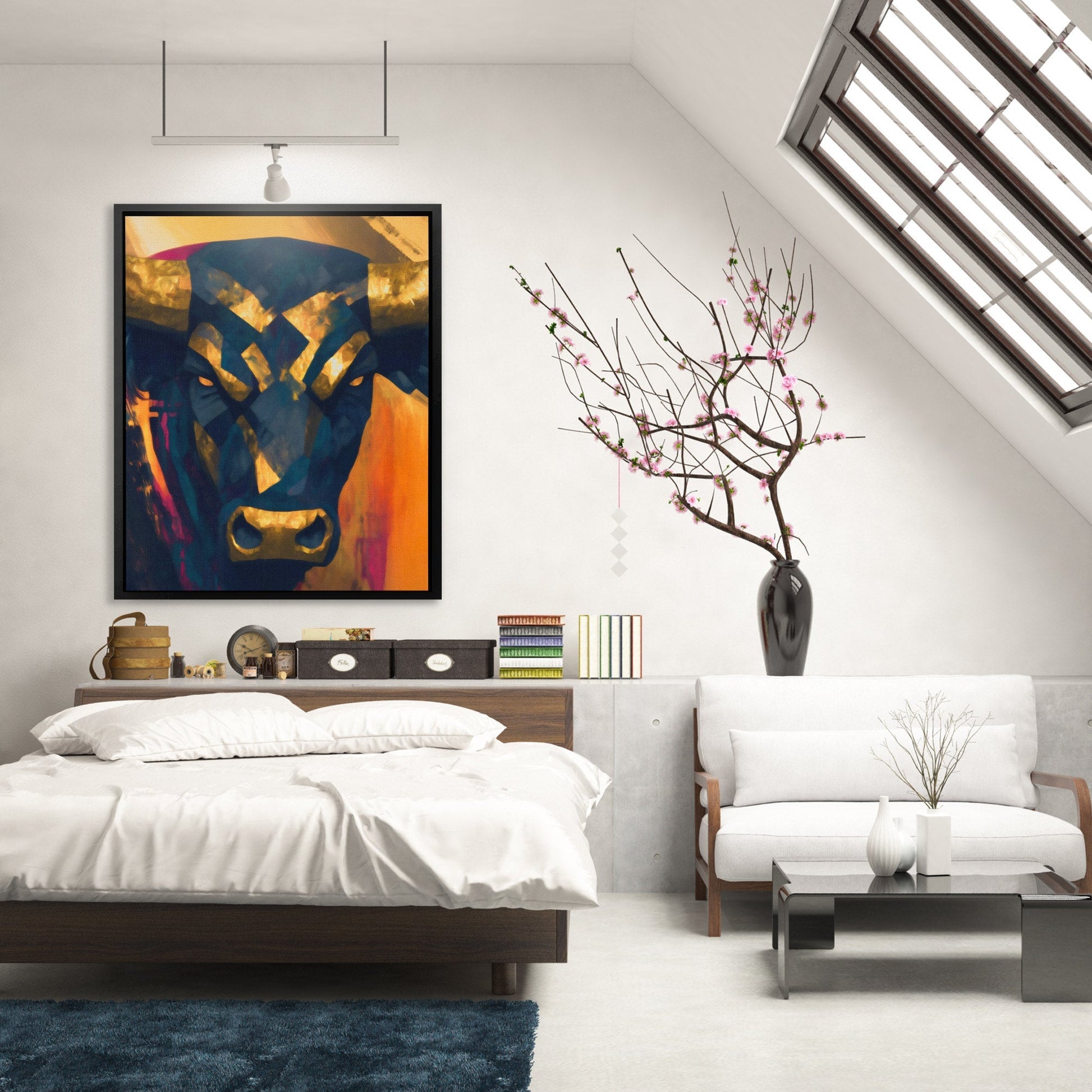 Bull's Ancient Throne - Luxury Wall Art