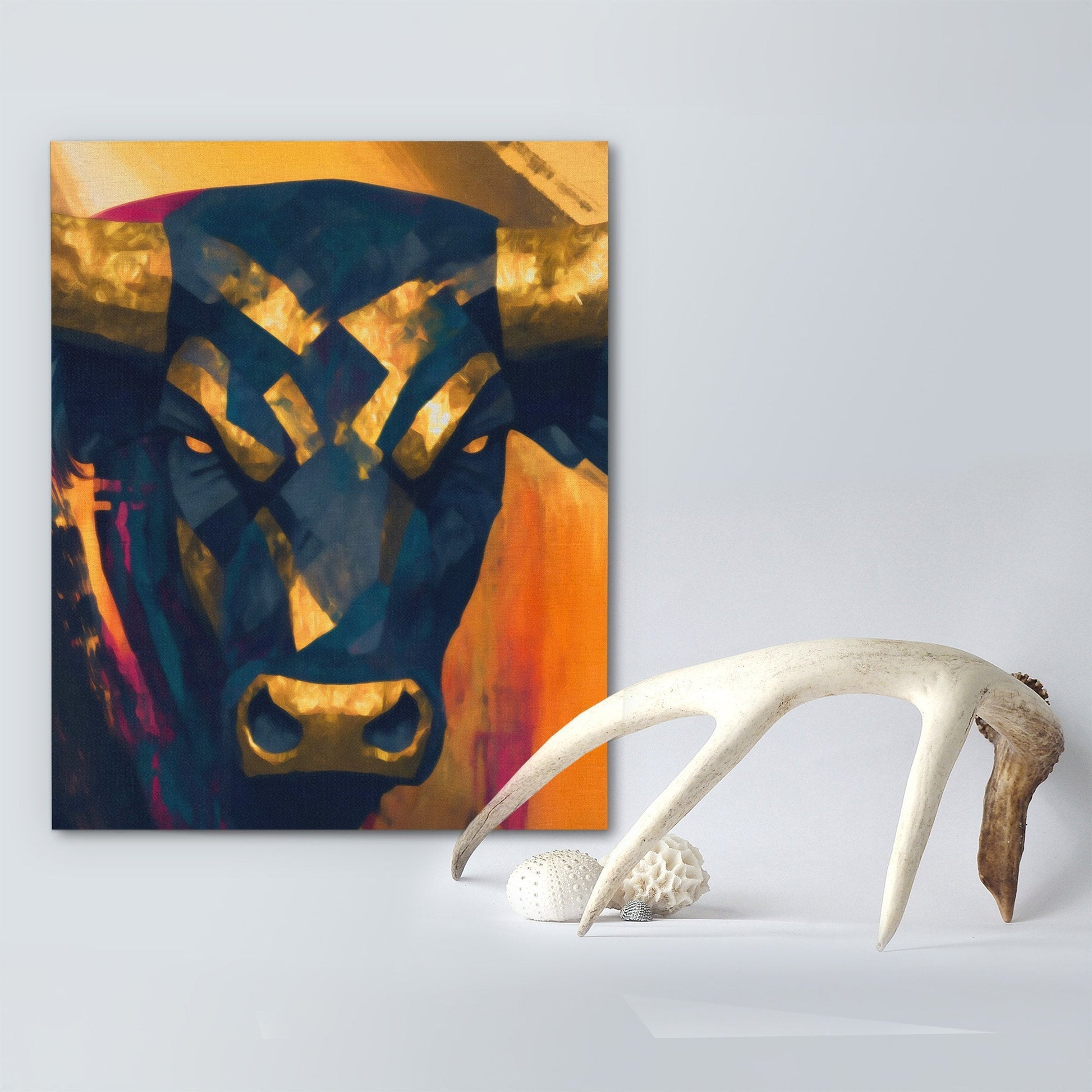 Bull's Ancient Throne - Luxury Wall Art