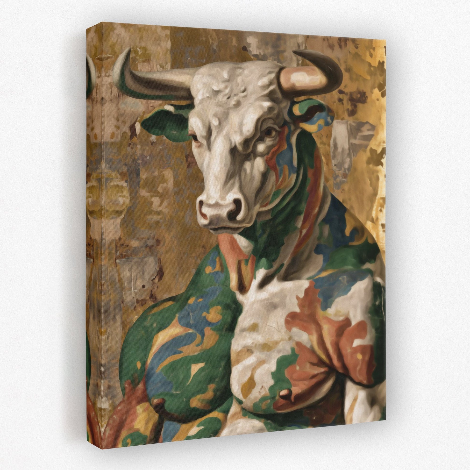 Bull's Camouflage Honor - Luxury Wall Art
