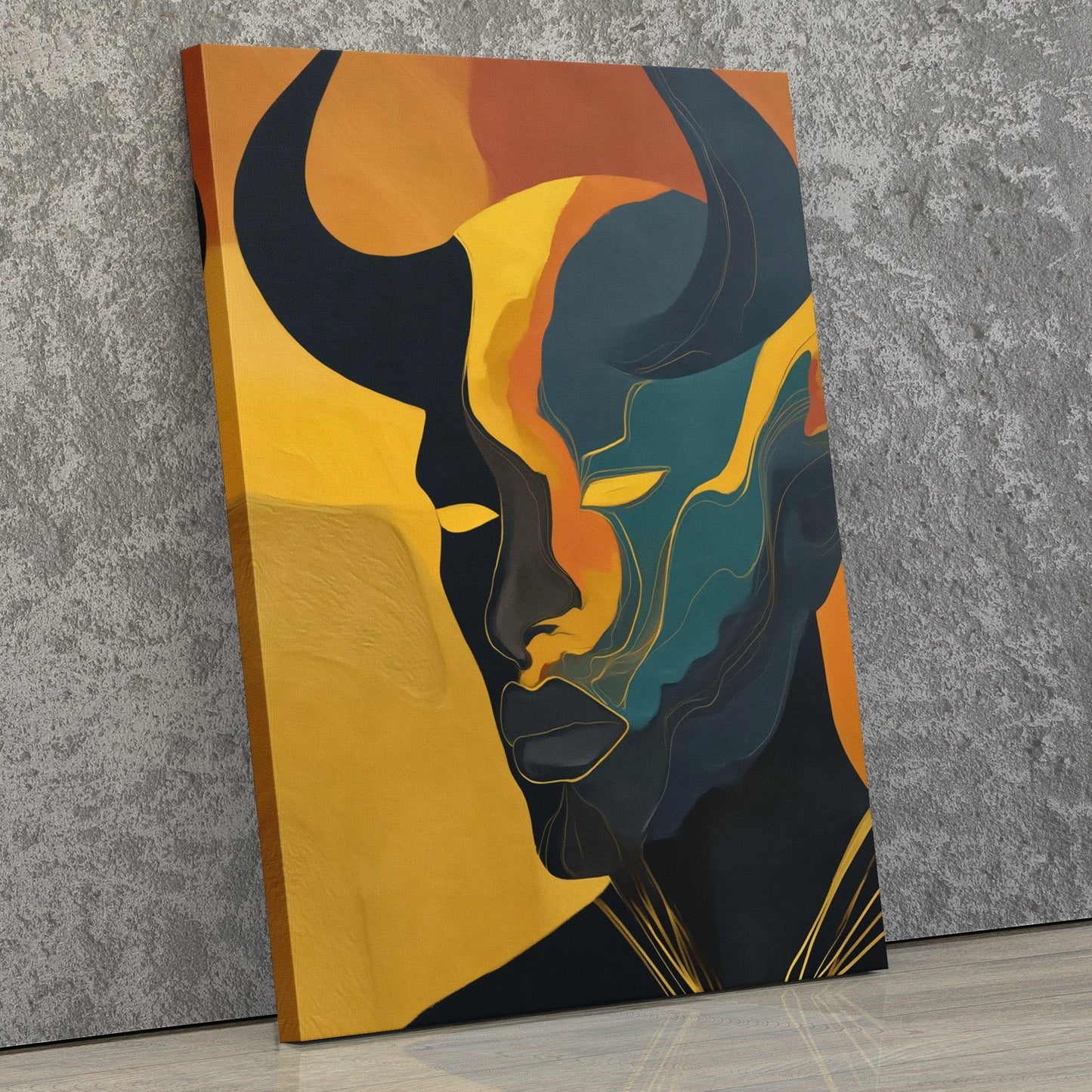 Bull's Copper Fury - Luxury Wall Art