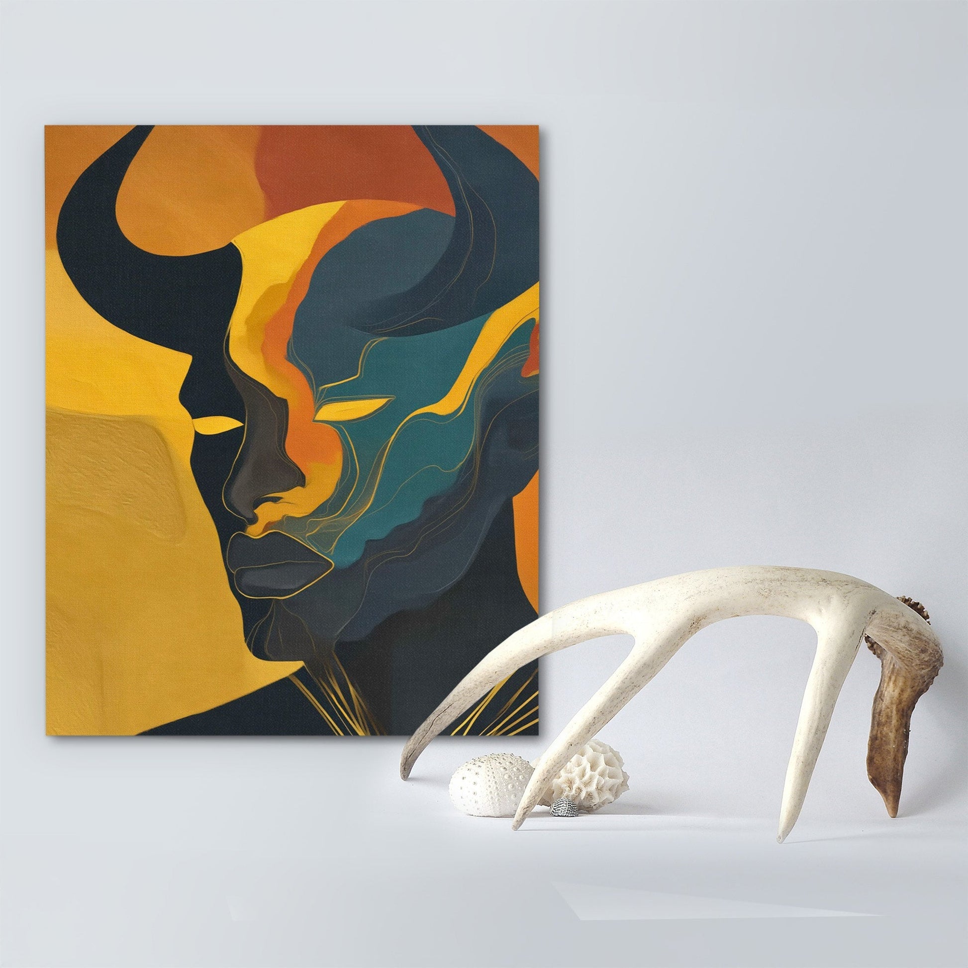Bull's Copper Fury - Luxury Wall Art