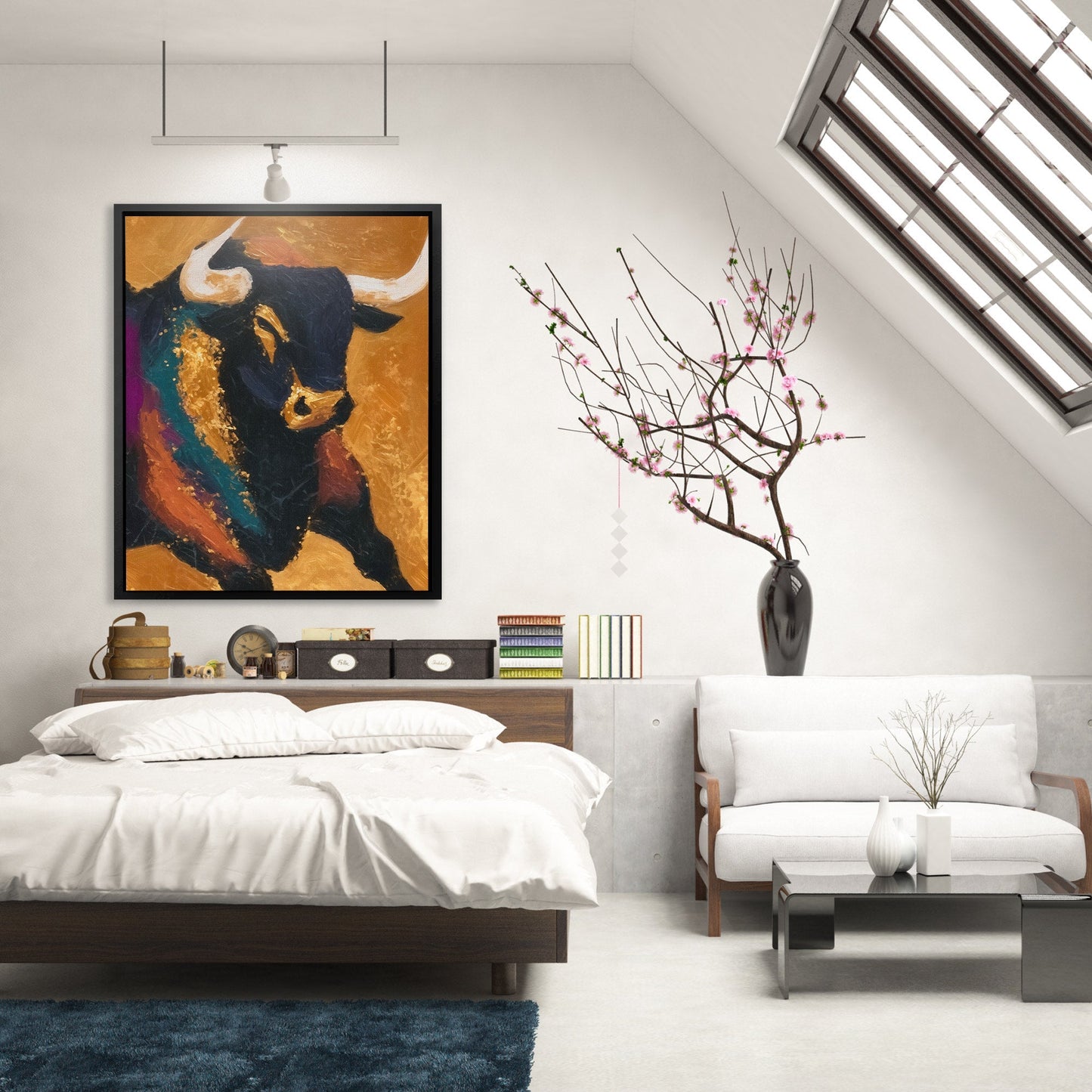 Bull's Golden Crown - Luxury Wall Art