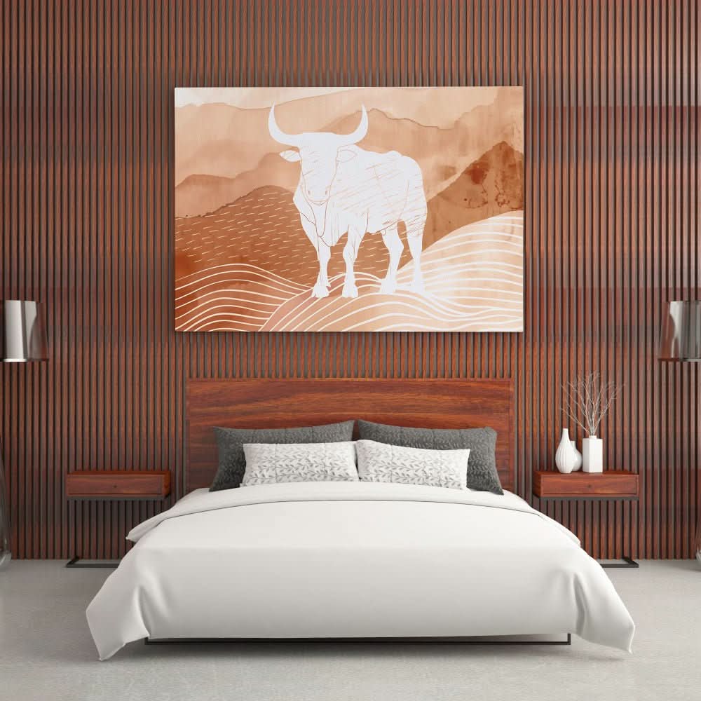 Bulls Mountain - Large Minimalist Canvas Print
