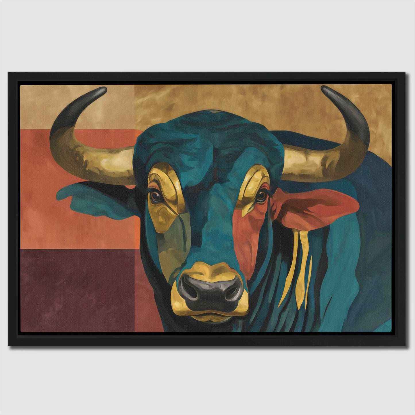 Bulls Turquoise Spirit - Luxury Wall Art