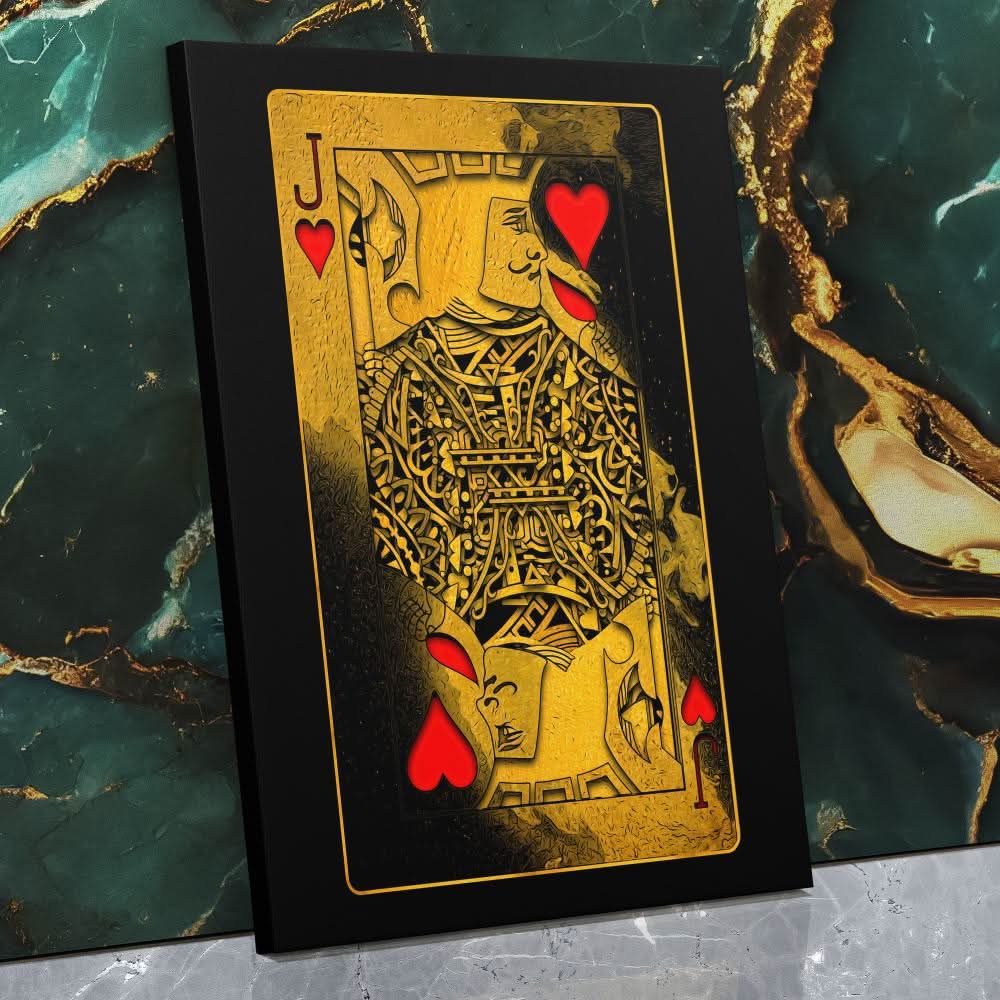 Burning Jack of Hearts - Jack Of Hearts Art for Game Room