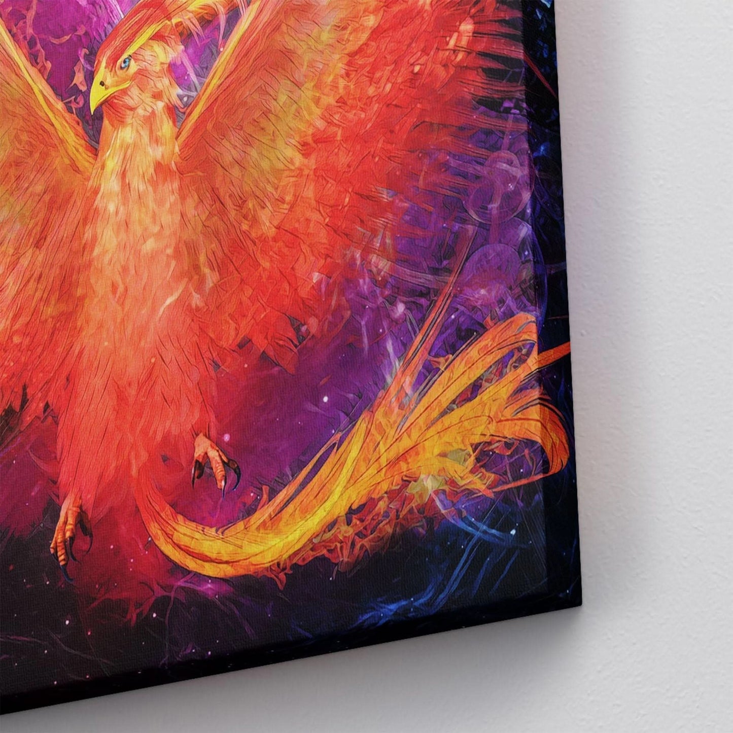 Burning Phoenix - Celestial Art for Bathroom