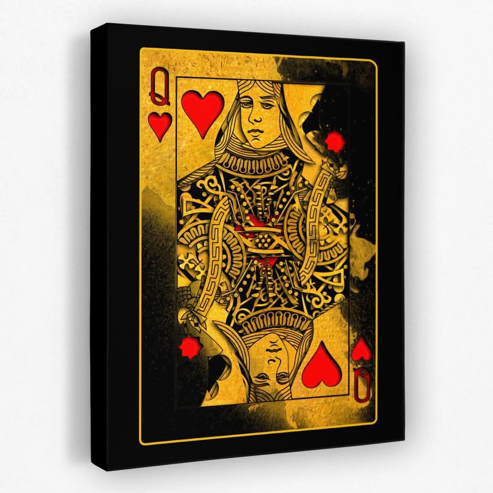 Burning Royal Hearts Couple - Wall Art for Bedroom