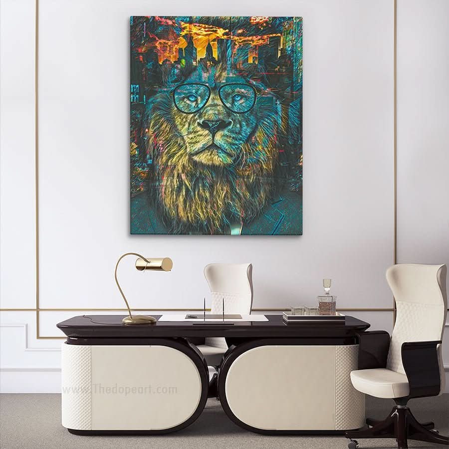 Business Lion - Wall Art Print