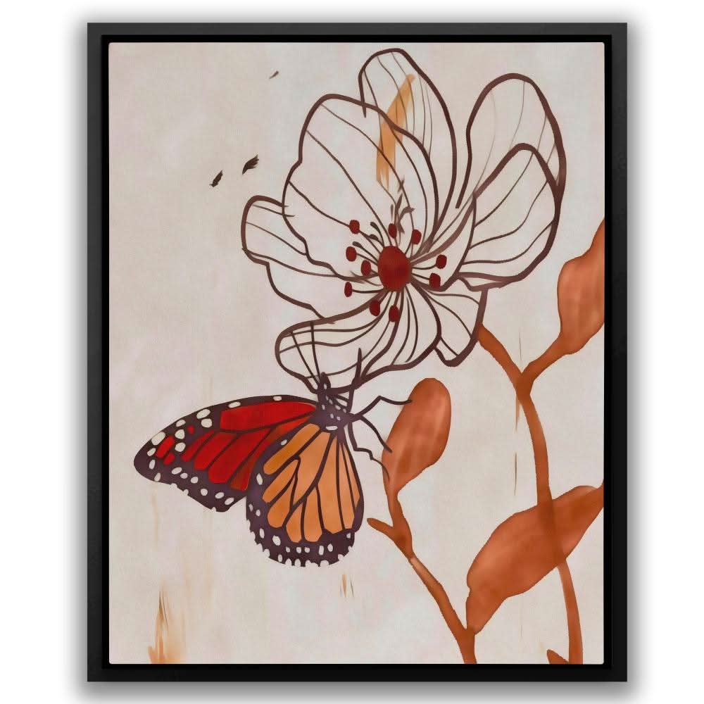 Butterfly Dreams - Large Minimalist Canvas Print