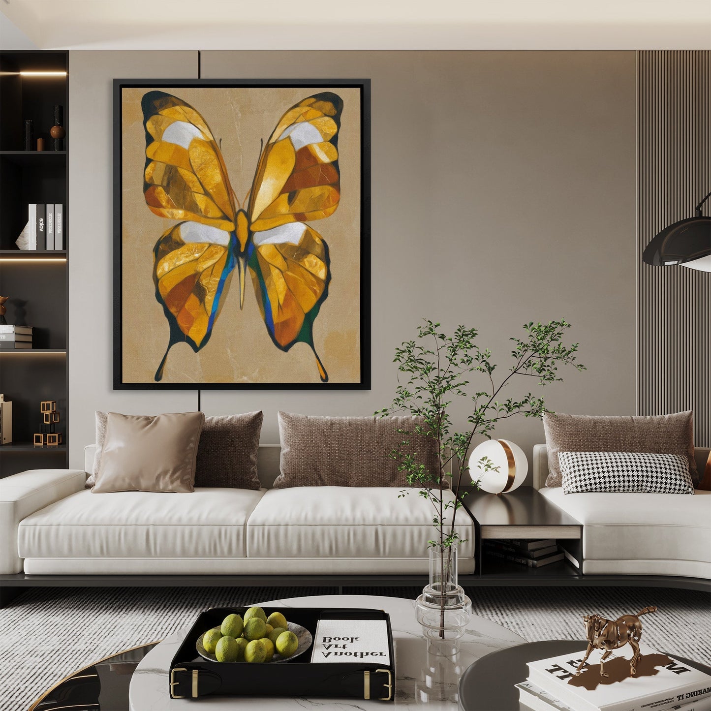 Butterfly in Amber - Luxury Wall Art