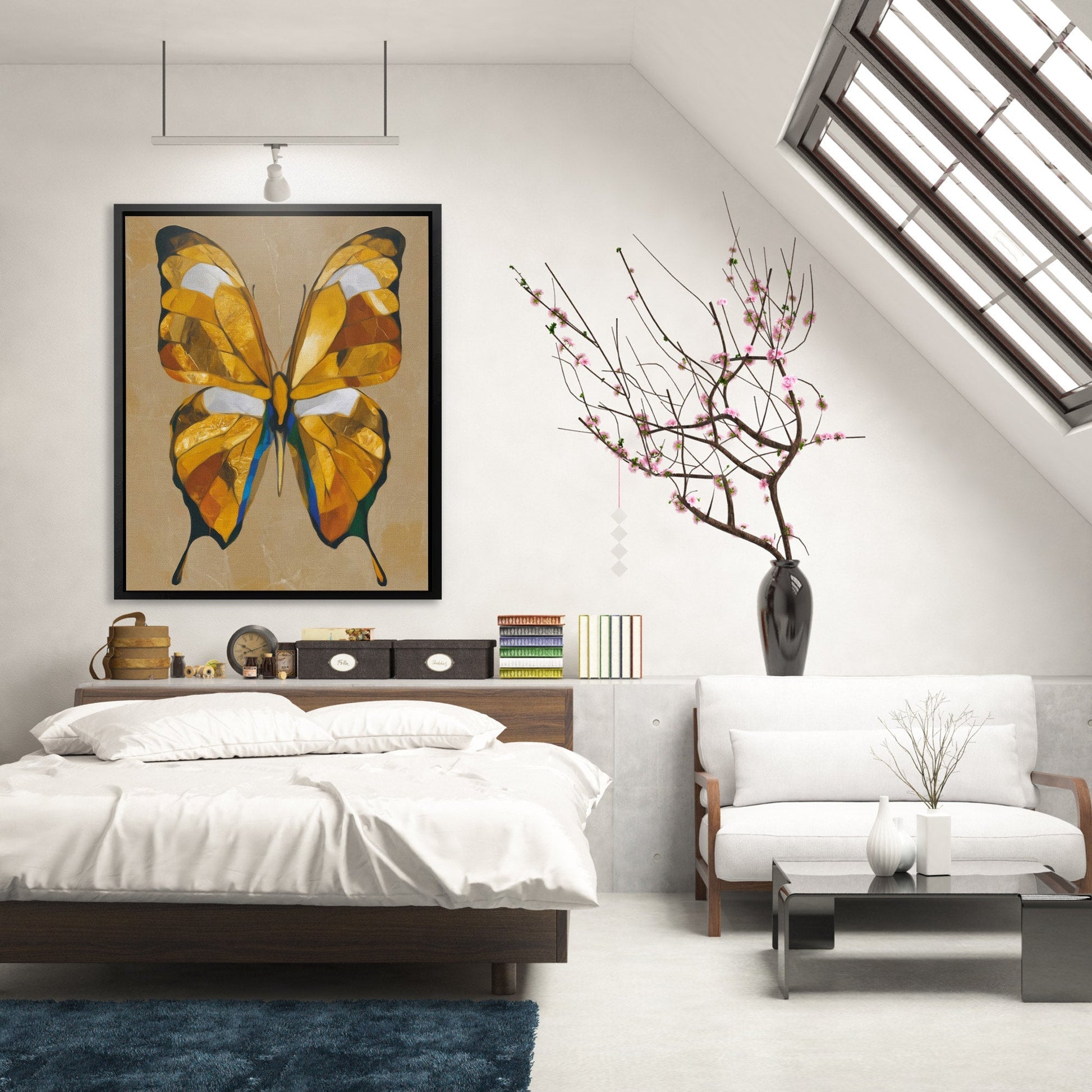 Butterfly in Amber - Luxury Wall Art
