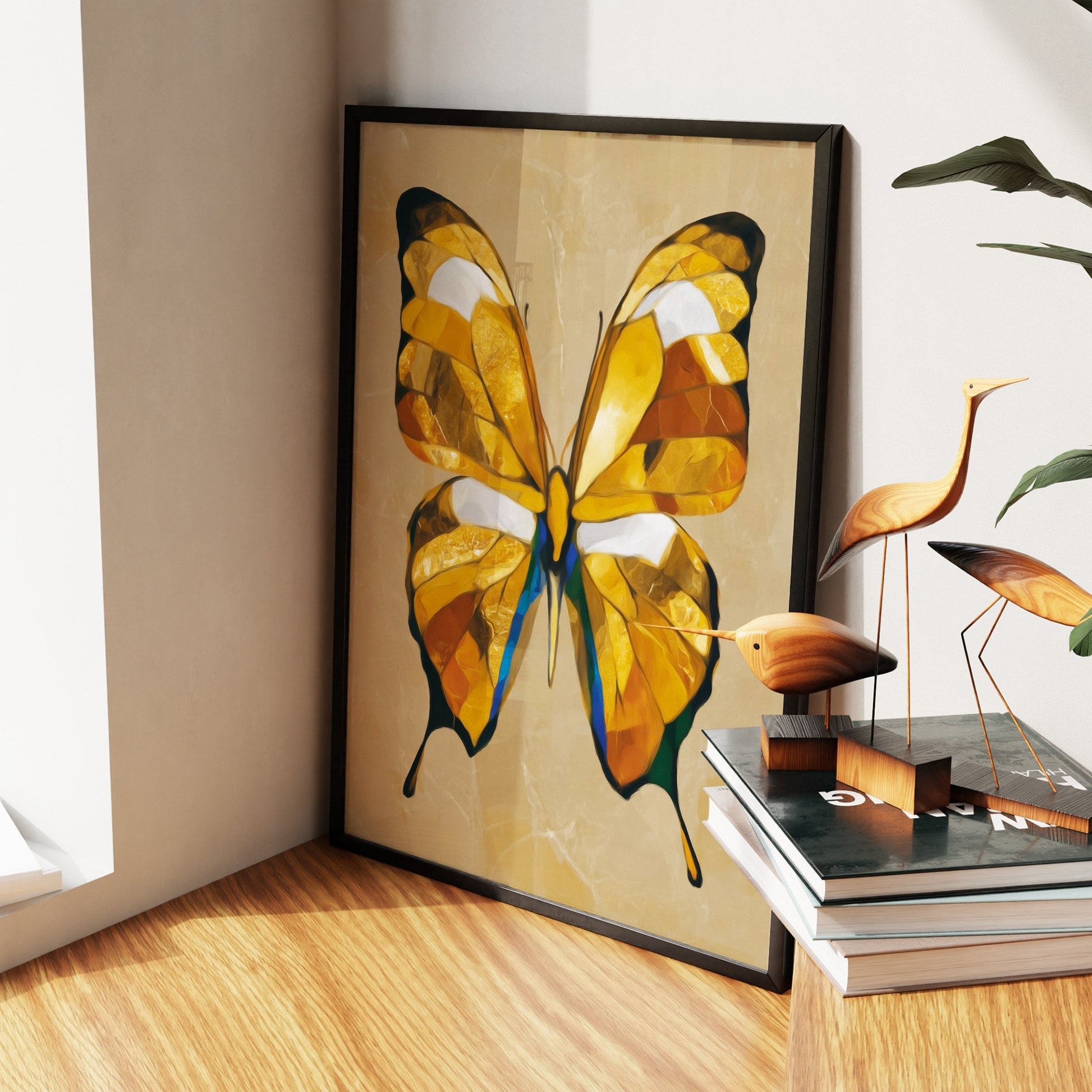 Butterfly in Amber - Luxury Wall Art