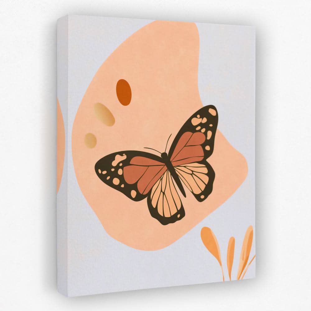 Butterfly in Soft Tones - Butterfly Canvas Wall Art