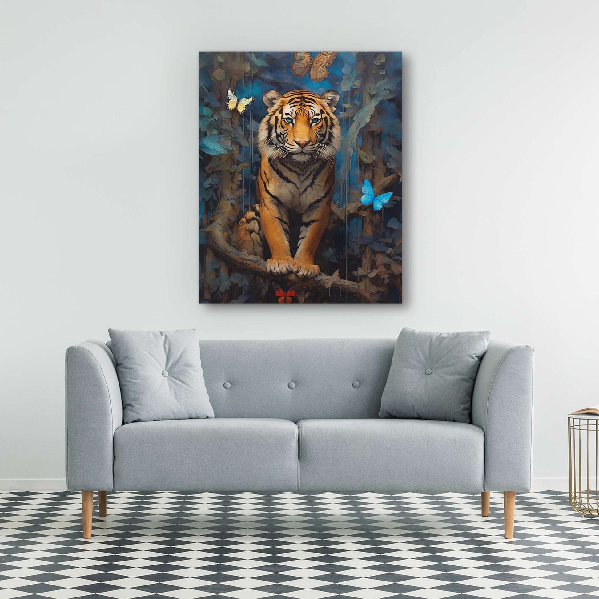 Butterfly Tiger - Large Canvas Print