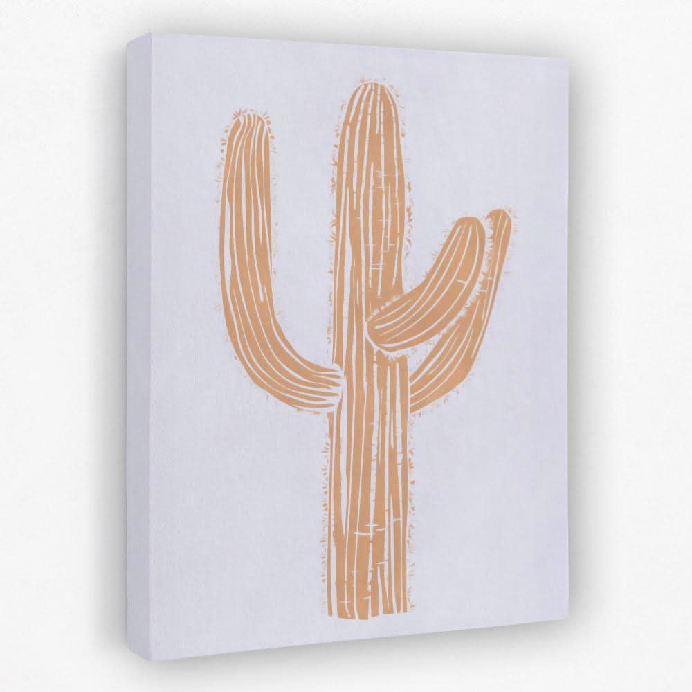 Cactus Beige - Cactus Canvas Wall Art