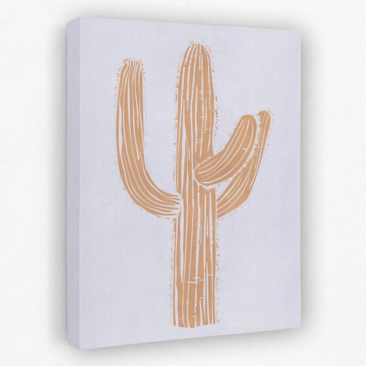 Cactus Beige - Cactus Canvas Wall Art