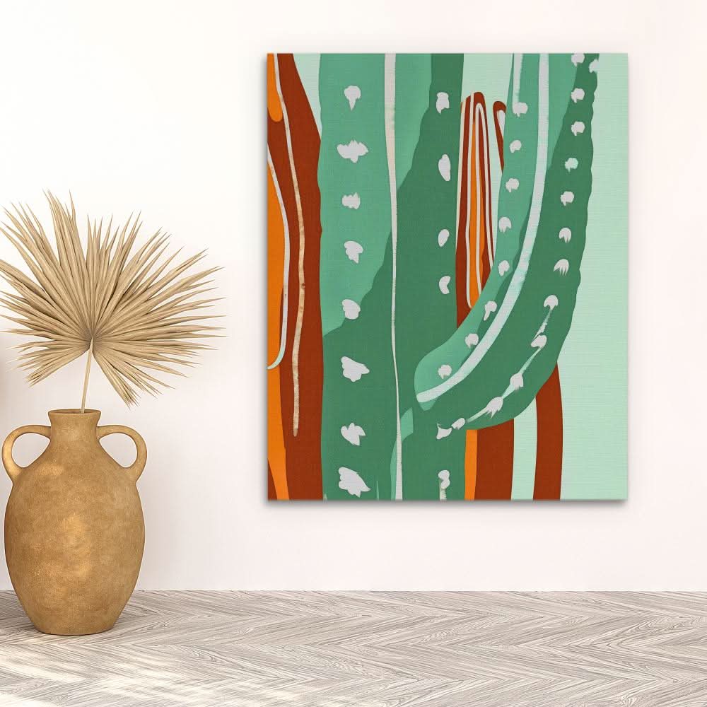 Cactus Spikes - Large Abstract Canvas Print