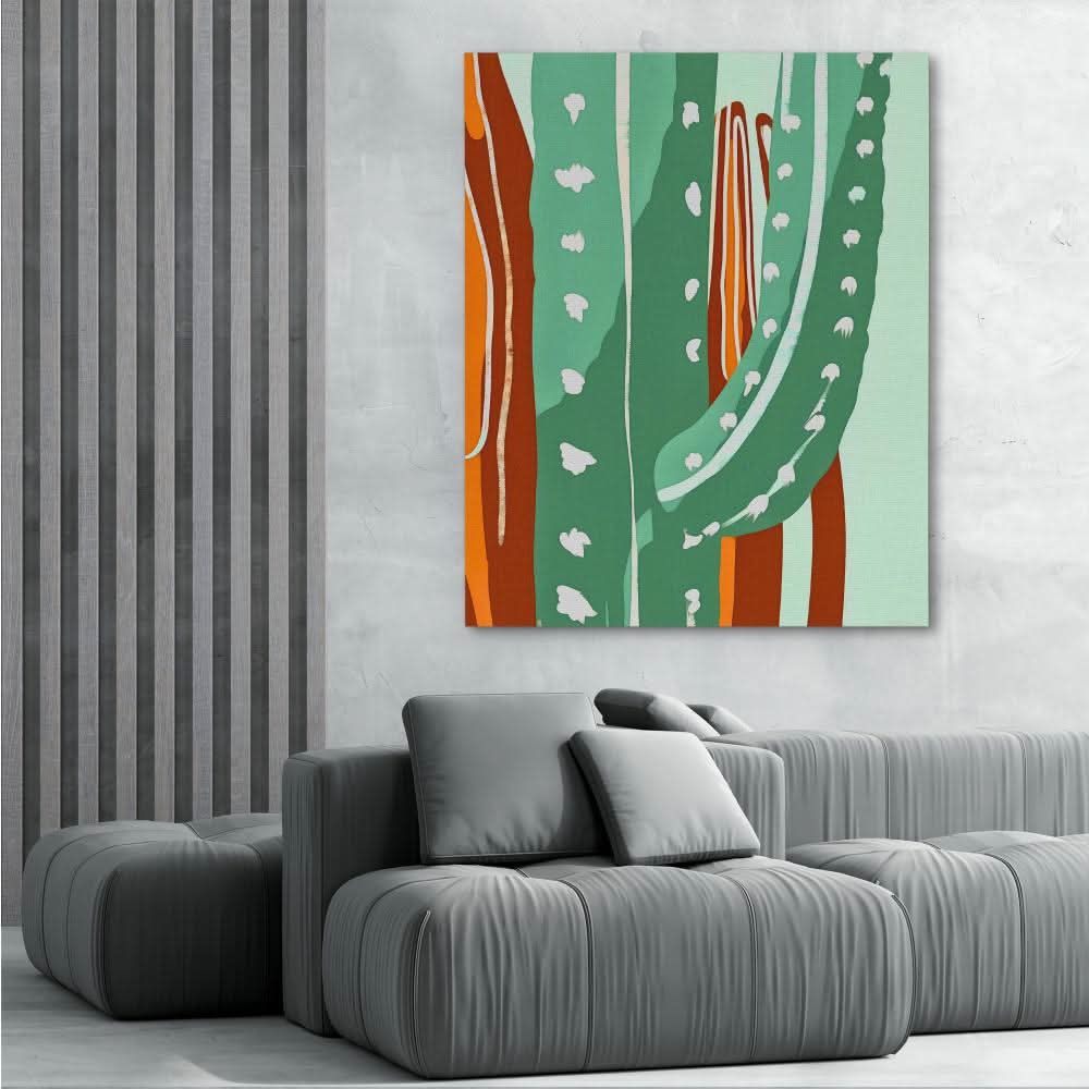 Cactus Spikes - Cactus Art for Living Room