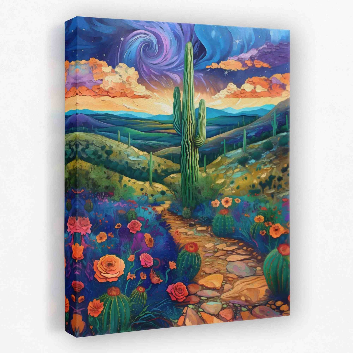 Cactus Valley - Cactus Canvas Wall Art