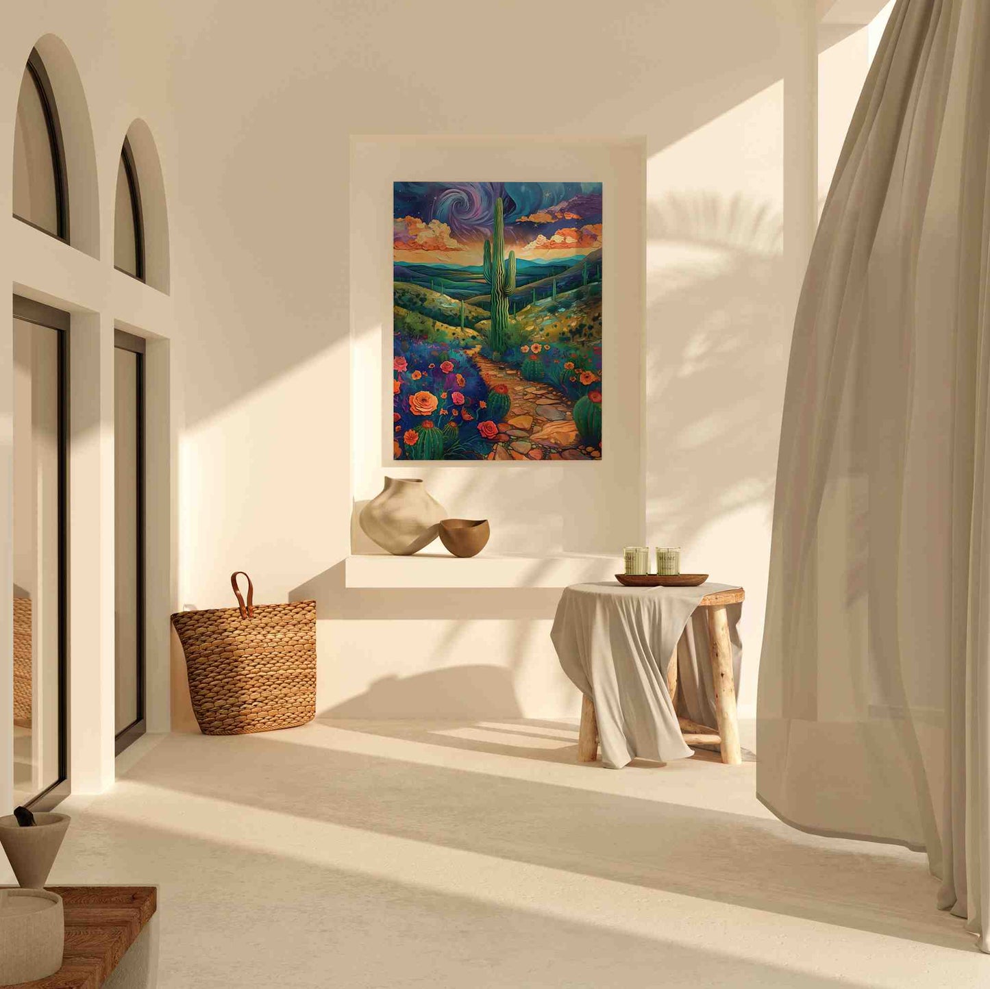 Cactus Valley - Large Canvas Print