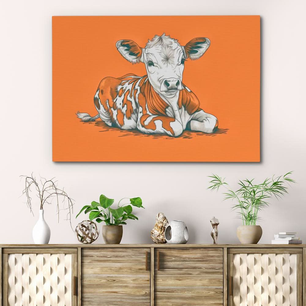 Calf’s Day Out - Animals Art for Living Room