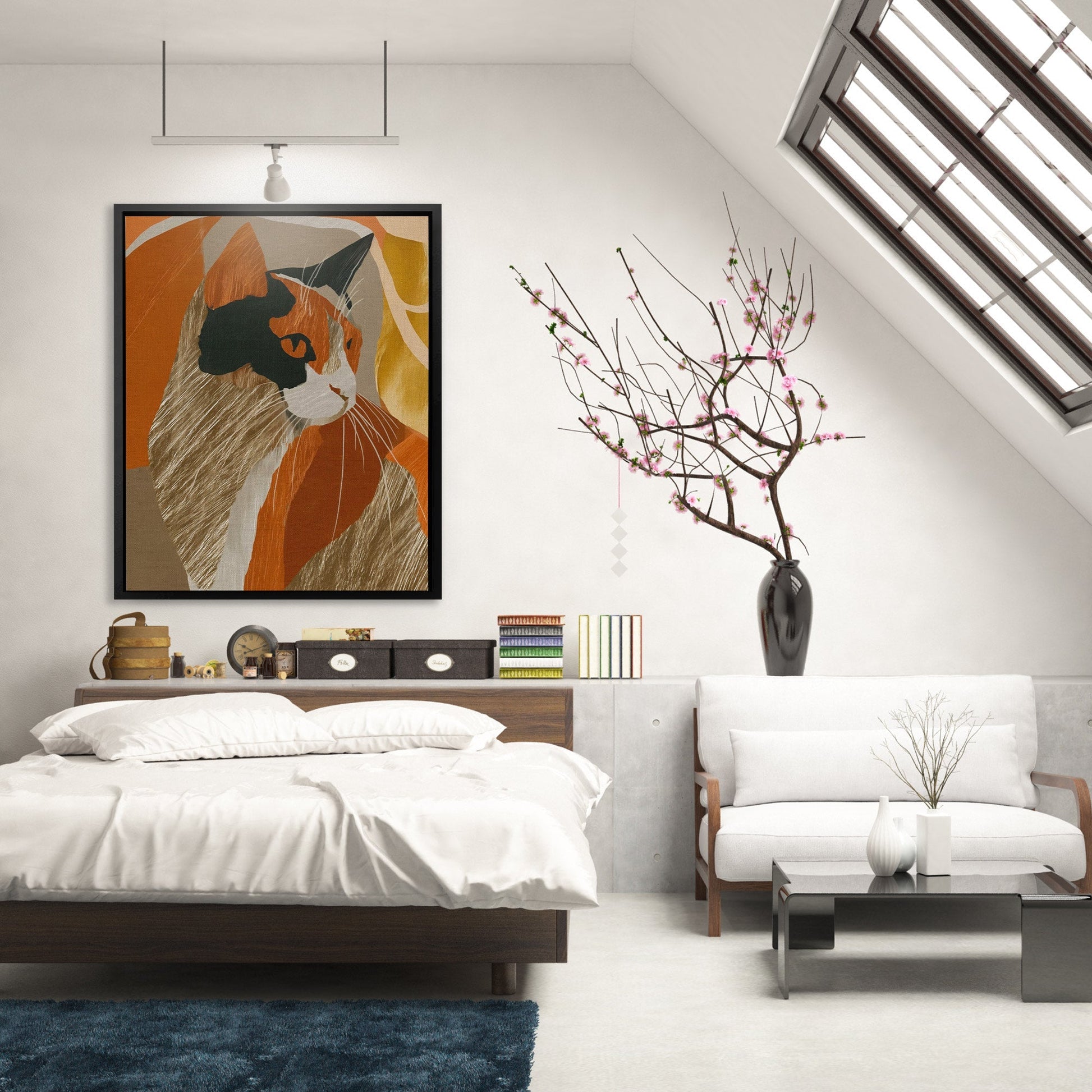 Calico Autumn Contemplation - Luxury Wall Art