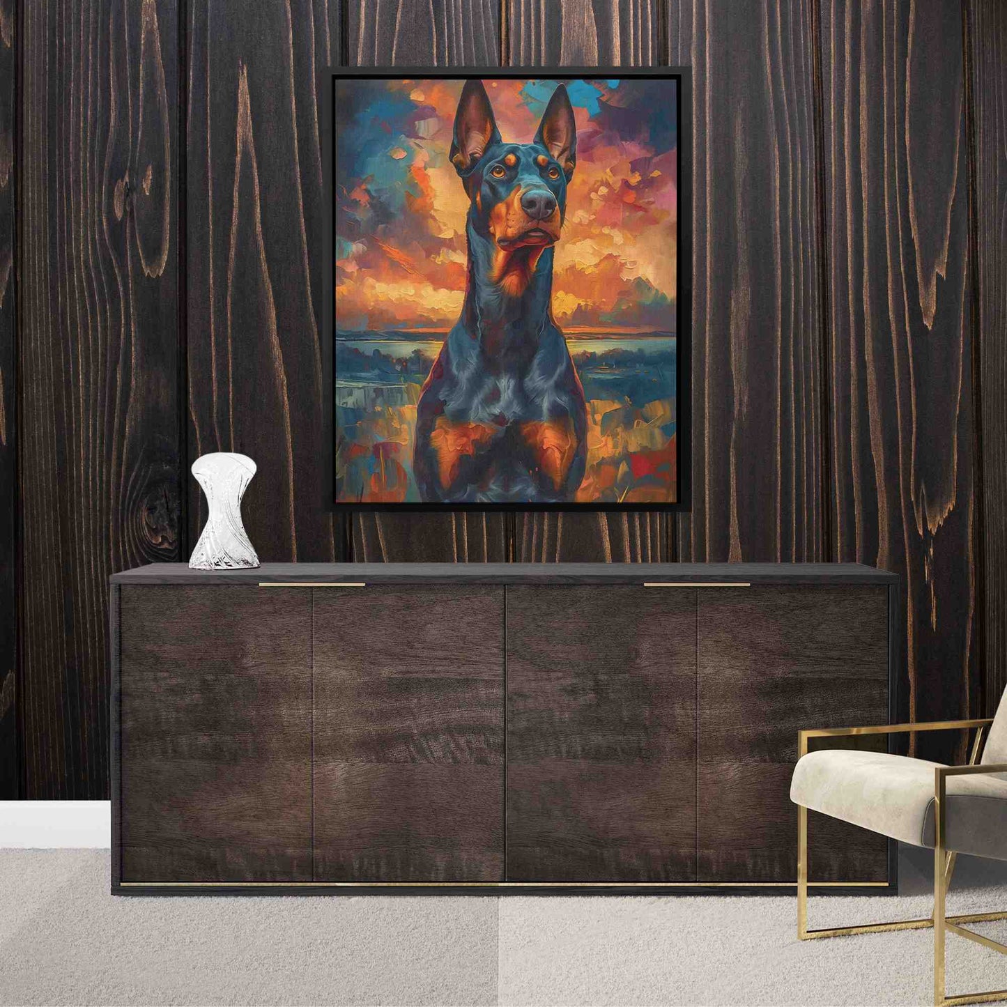 Call to Attention - Canine Canvas Print