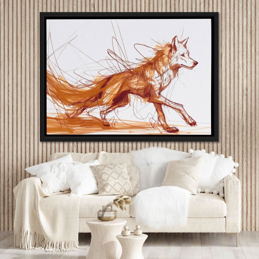 Call to the Wild - Brown Wall Art for Living Room