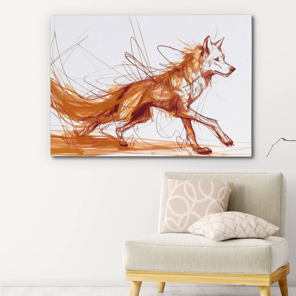 Call to the Wild - Wall Art in Black Frame
