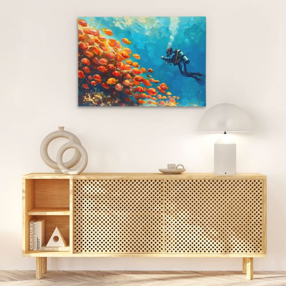 Calm Aura - Blue Wall Art