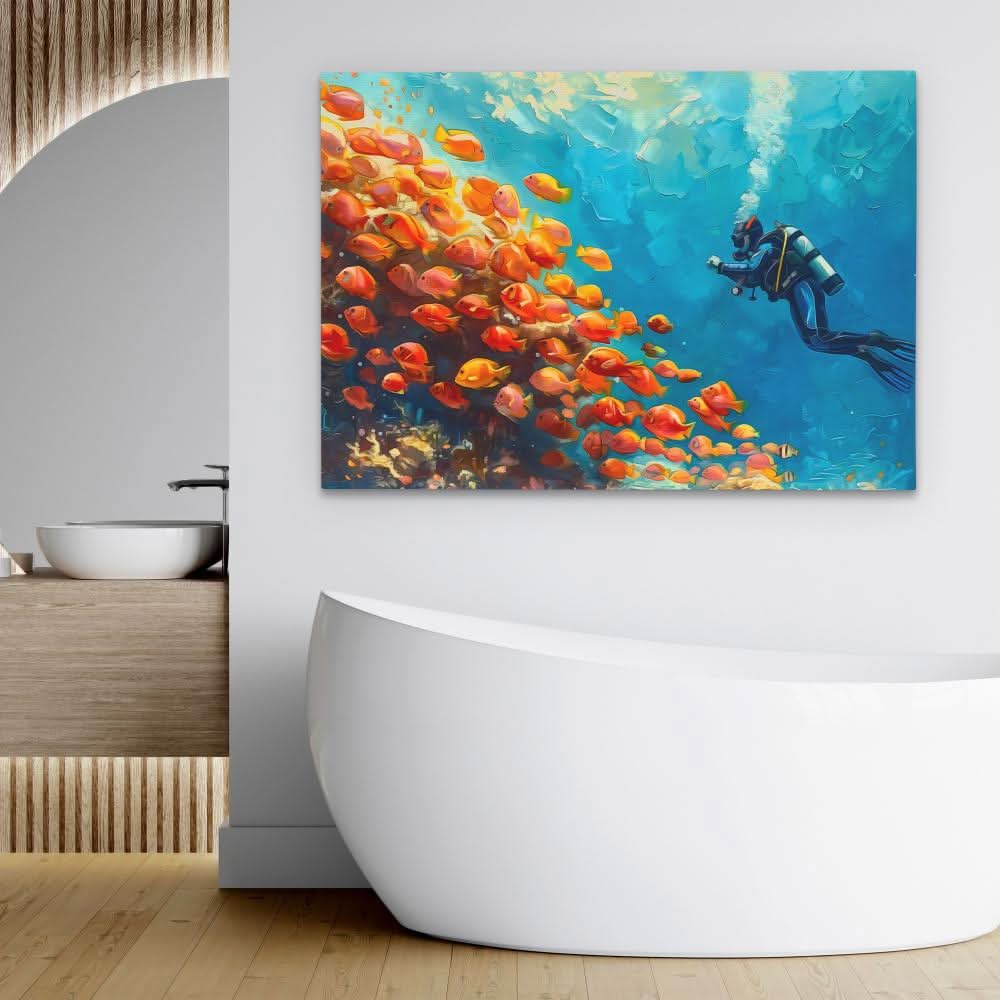 Calm Aura - Wall Art in Black Frame