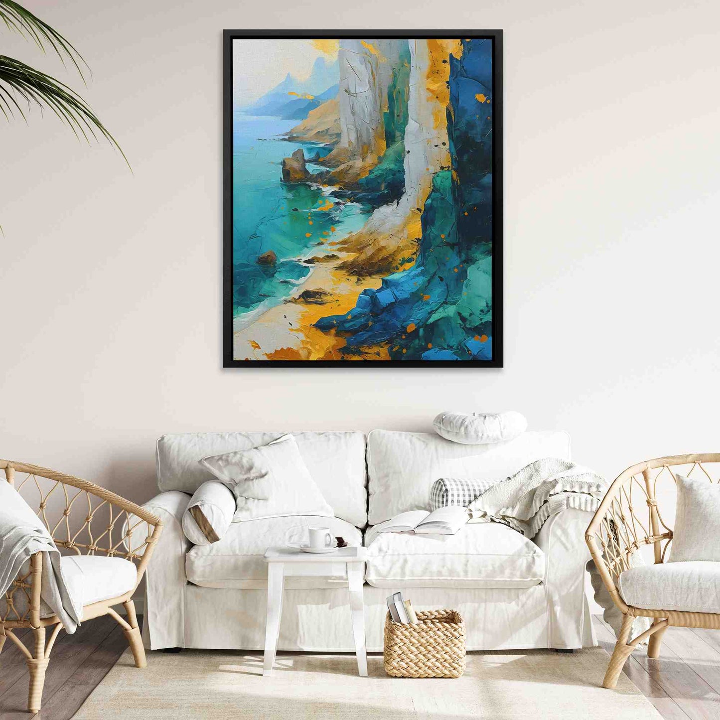 Calm Coastline - Cliff Art