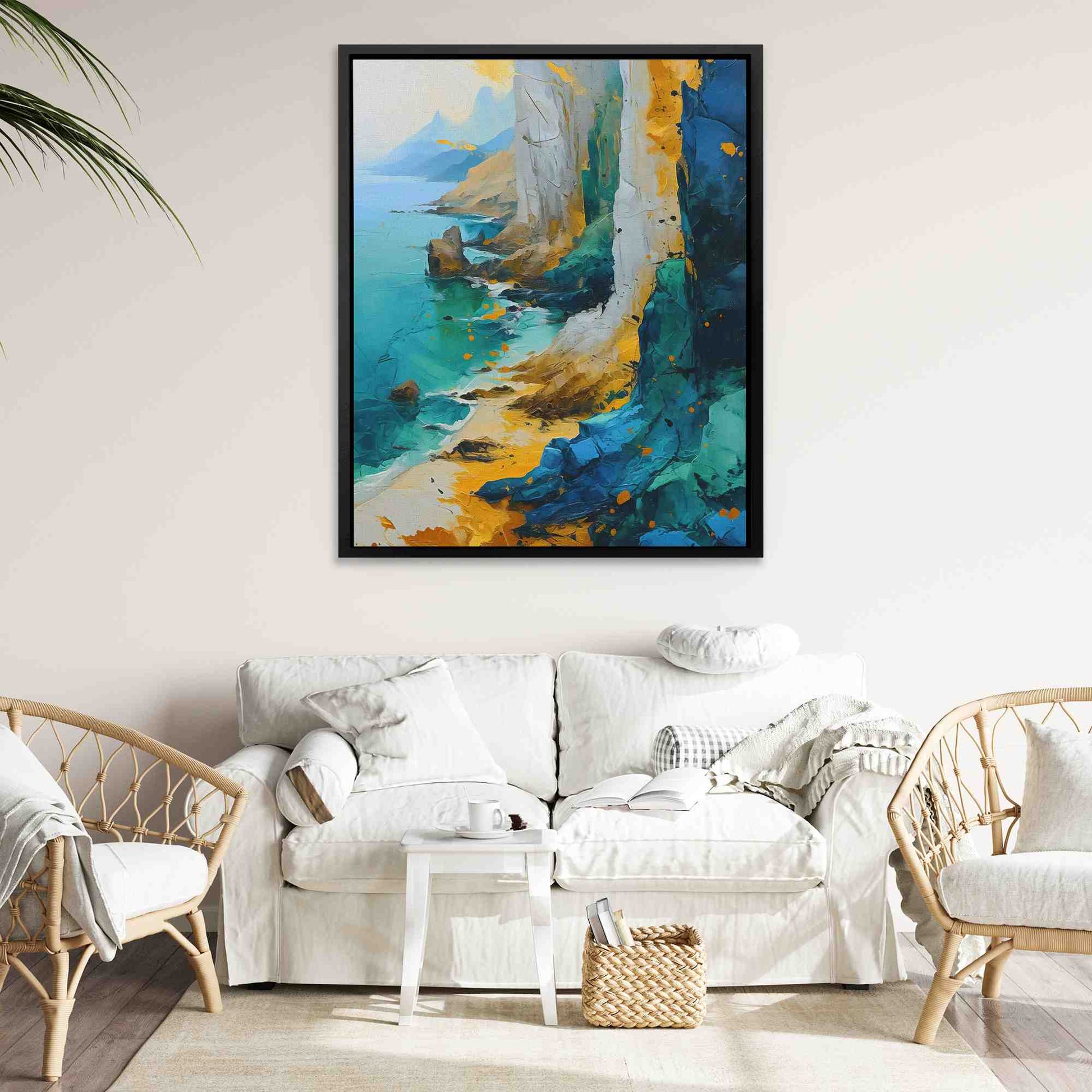 Calm Coastline - Cliff Art
