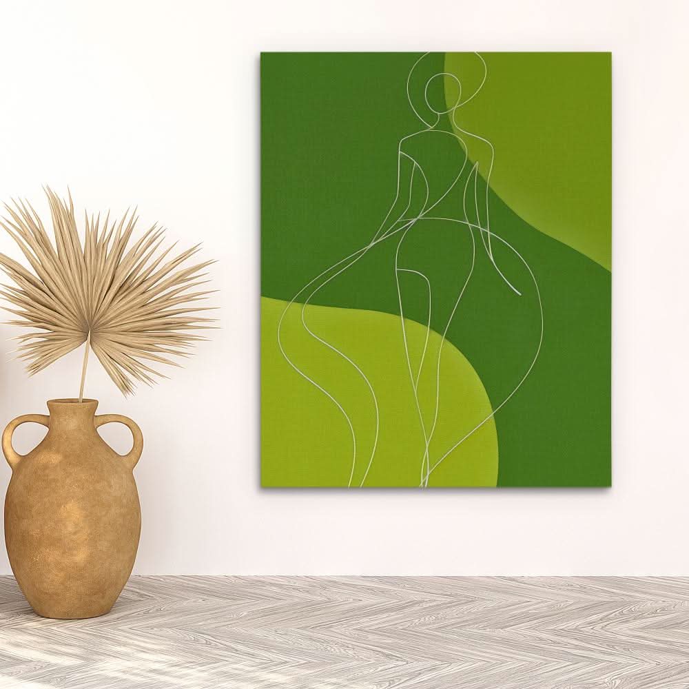 Calm Core - Feminine Wall Art in Black Frame
