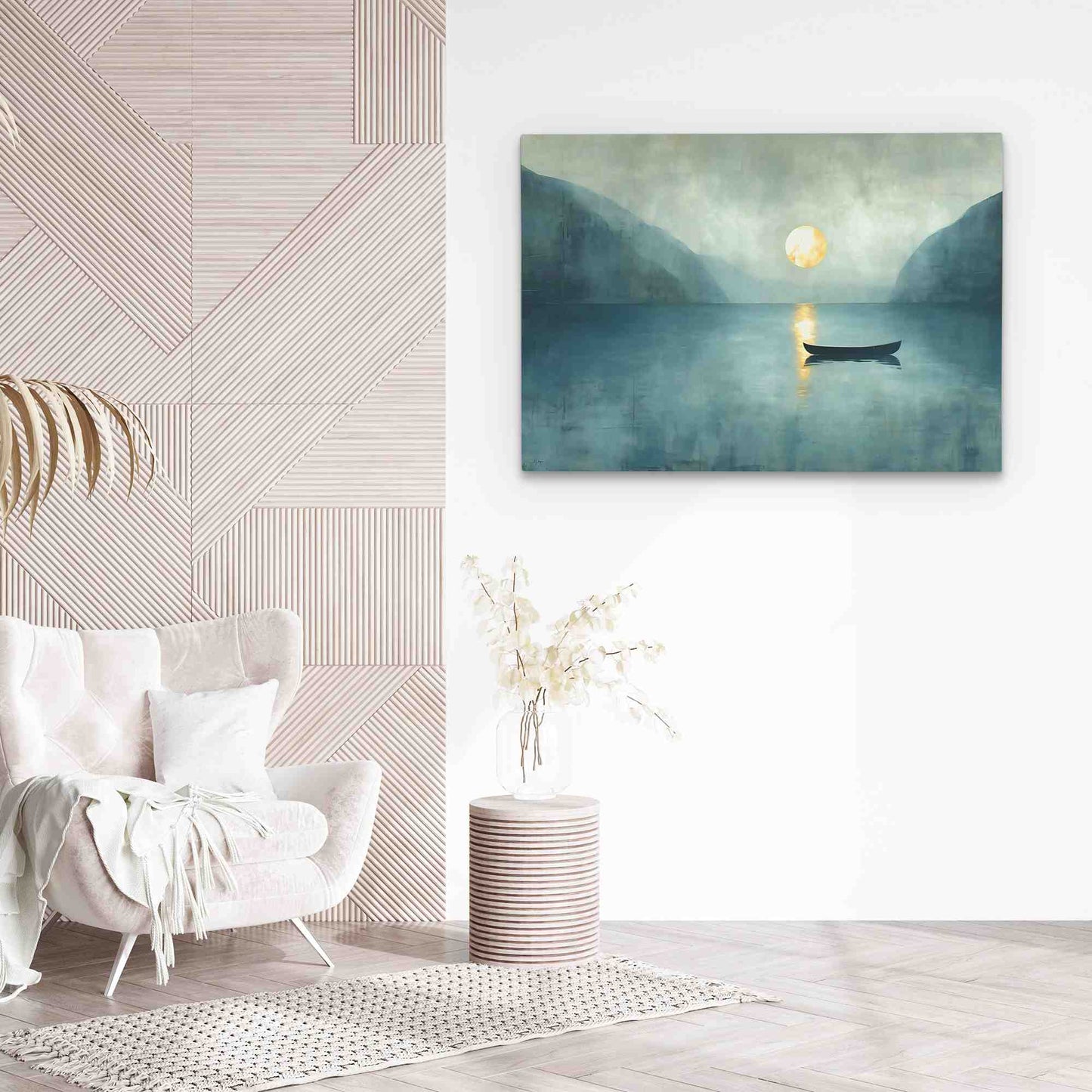 Calm Waters - Teal Canvas Wall Art