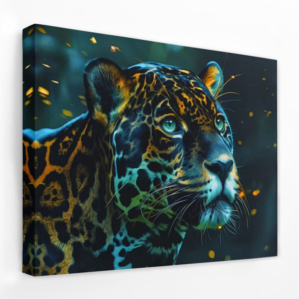 Calming Gaze Leopard - Animals Canvas Wall Art