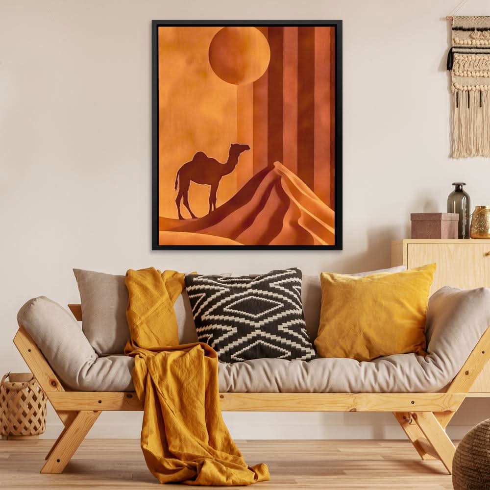 Camel’s Journey - Large Abstract Canvas Print