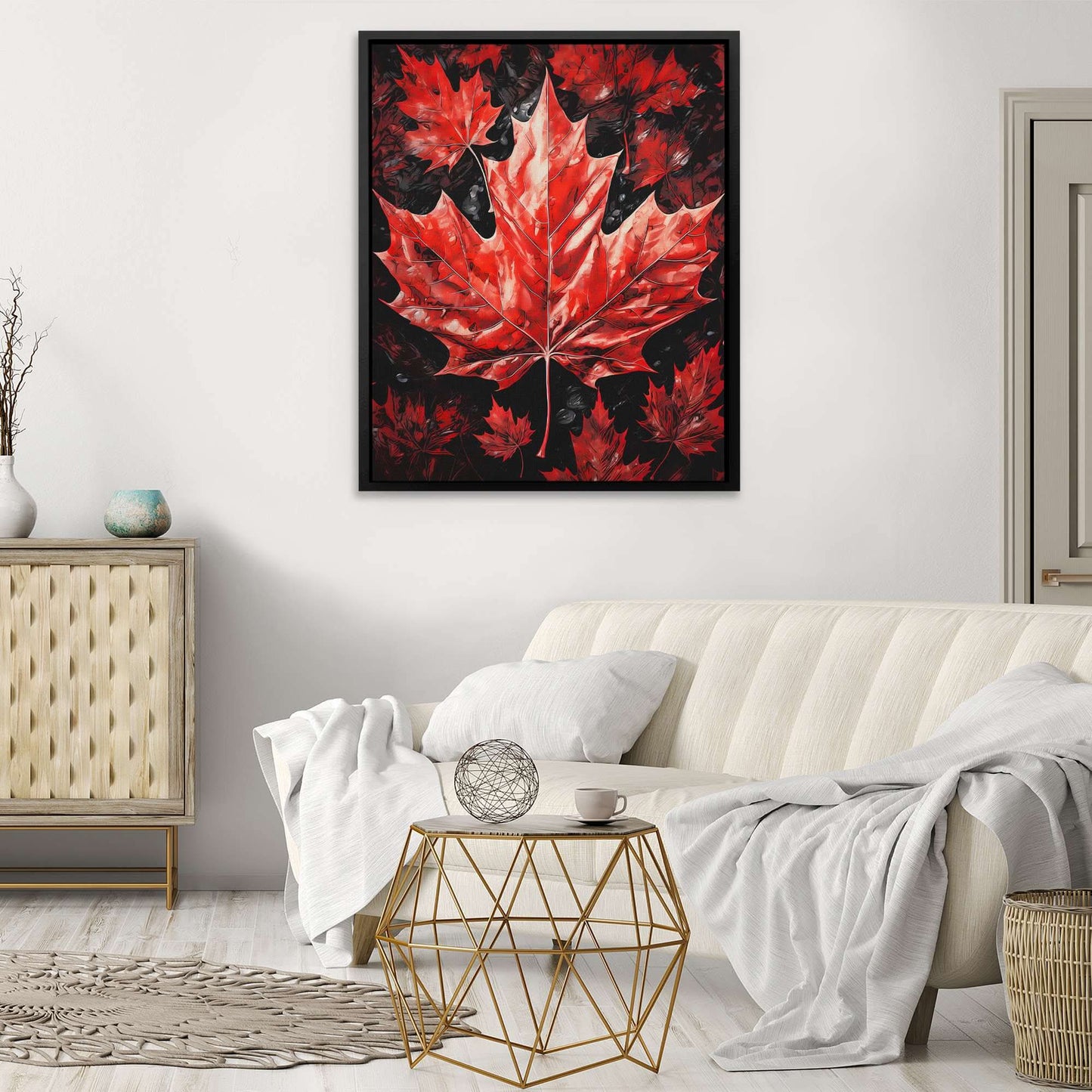 Canadian Maple Leaf - Red Wall Art